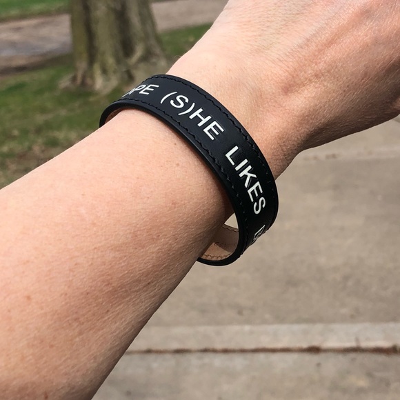 Balmain Leather Snap Bracelet Like Boys NEW He She - Picture 11 of 14